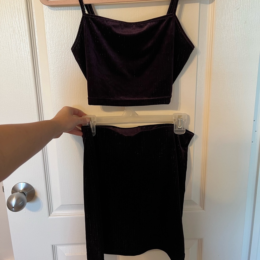 Purple Velvet Set